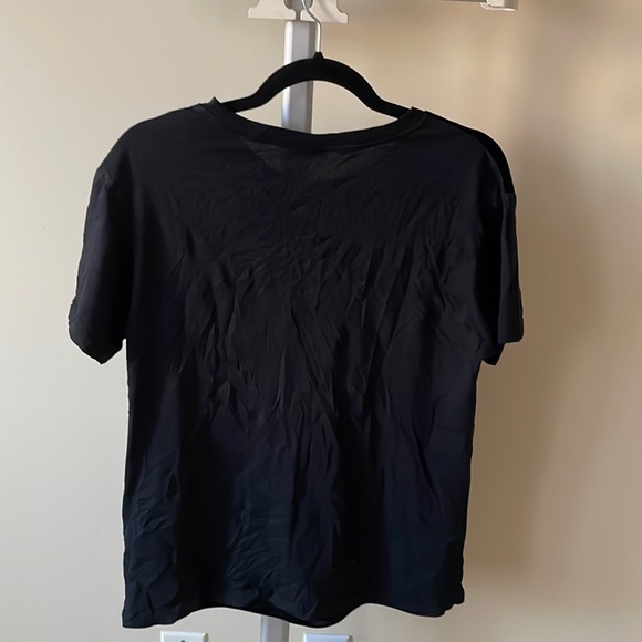 Sandro Paris Moonlight Lovers Embroidered Stretch Velvet Tee, size S - Picture 9 of 11